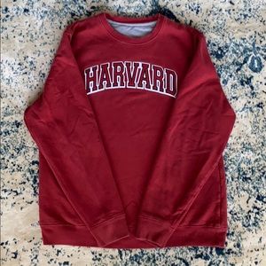 Oversized Harvard Crewneck Sweatshirt
